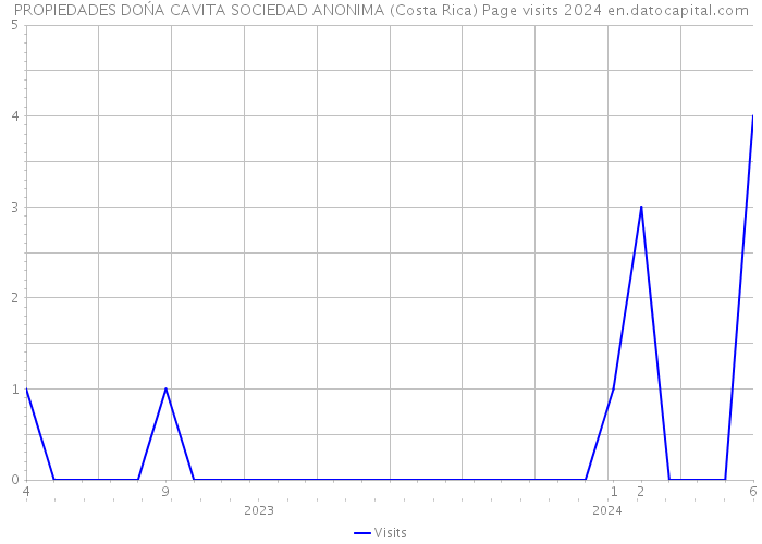 PROPIEDADES DOŃA CAVITA SOCIEDAD ANONIMA (Costa Rica) Page visits 2024 