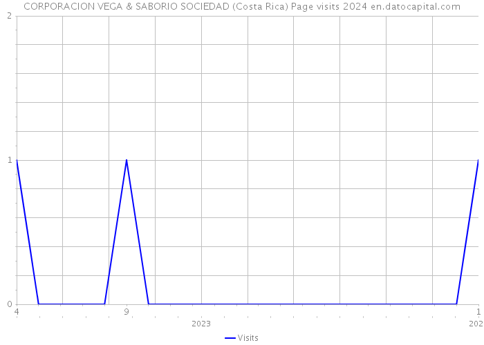 CORPORACION VEGA & SABORIO SOCIEDAD (Costa Rica) Page visits 2024 