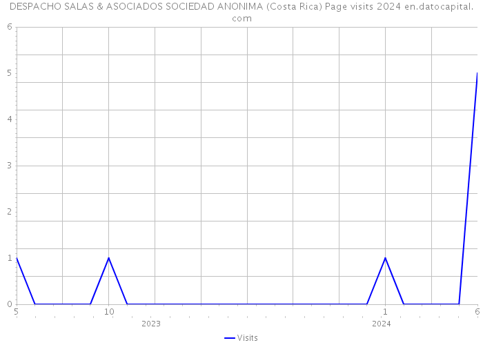 DESPACHO SALAS & ASOCIADOS SOCIEDAD ANONIMA (Costa Rica) Page visits 2024 