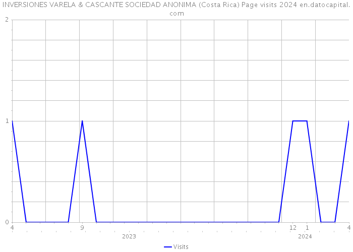 INVERSIONES VARELA & CASCANTE SOCIEDAD ANONIMA (Costa Rica) Page visits 2024 