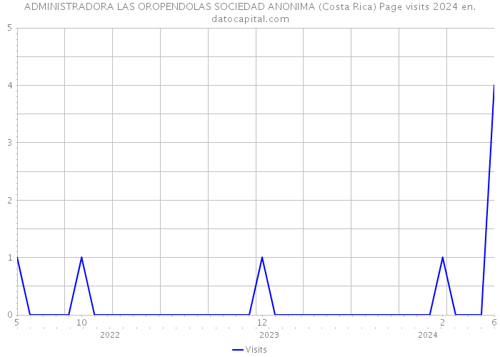 ADMINISTRADORA LAS OROPENDOLAS SOCIEDAD ANONIMA (Costa Rica) Page visits 2024 