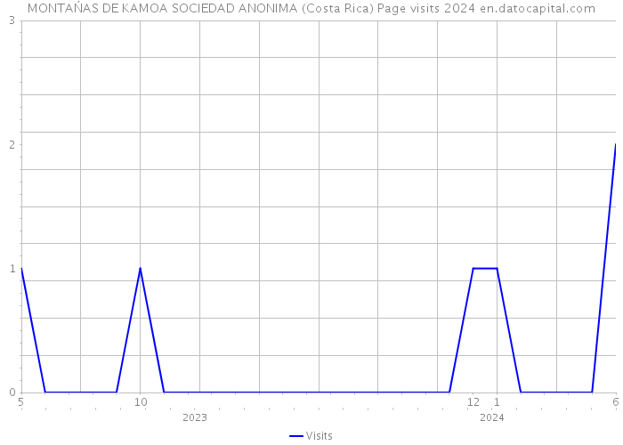 MONTAŃAS DE KAMOA SOCIEDAD ANONIMA (Costa Rica) Page visits 2024 