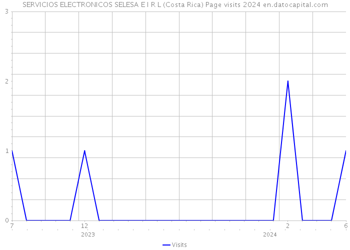 SERVICIOS ELECTRONICOS SELESA E I R L (Costa Rica) Page visits 2024 