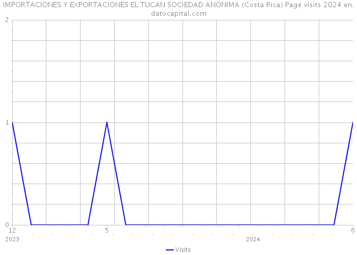 IMPORTACIONES Y EXPORTACIONES EL TUCAN SOCIEDAD ANONIMA (Costa Rica) Page visits 2024 