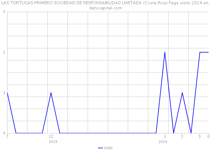 LAS TORTUGAS PRIMERO SOCIEDAD DE RESPONSABILIDAD LIMITADA (Costa Rica) Page visits 2024 