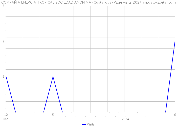 COMPAŃIA ENERGIA TROPICAL SOCIEDAD ANONIMA (Costa Rica) Page visits 2024 