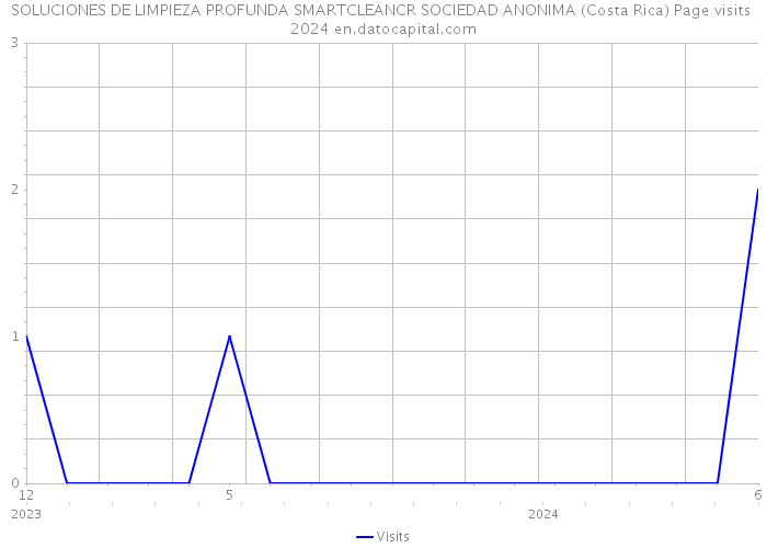 SOLUCIONES DE LIMPIEZA PROFUNDA SMARTCLEANCR SOCIEDAD ANONIMA (Costa Rica) Page visits 2024 