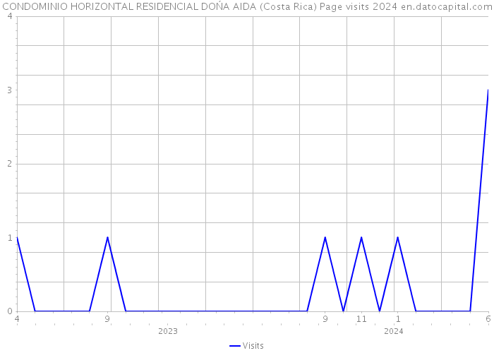 CONDOMINIO HORIZONTAL RESIDENCIAL DOŃA AIDA (Costa Rica) Page visits 2024 
