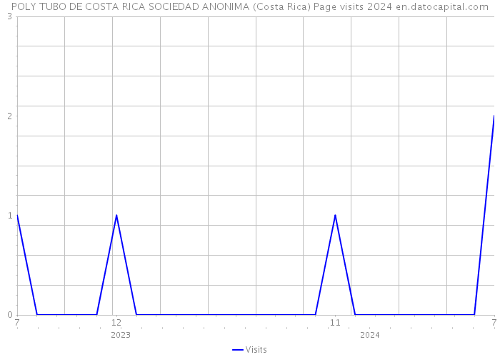 POLY TUBO DE COSTA RICA SOCIEDAD ANONIMA (Costa Rica) Page visits 2024 