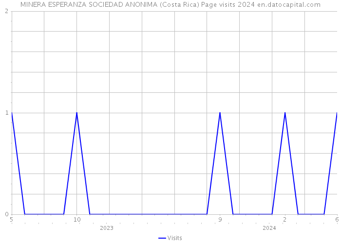 MINERA ESPERANZA SOCIEDAD ANONIMA (Costa Rica) Page visits 2024 