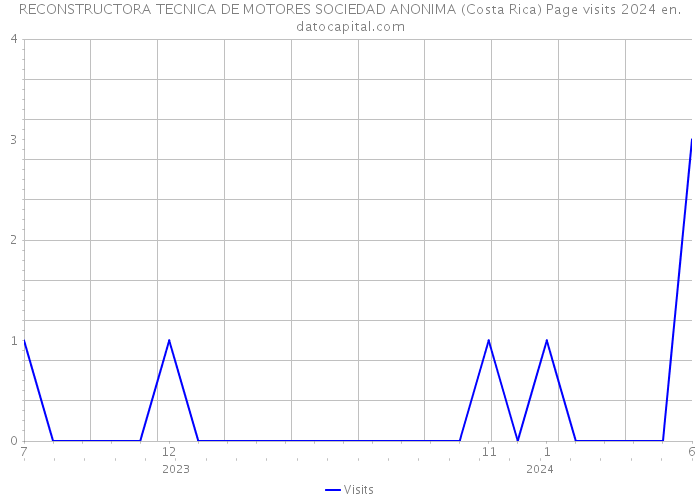 RECONSTRUCTORA TECNICA DE MOTORES SOCIEDAD ANONIMA (Costa Rica) Page visits 2024 