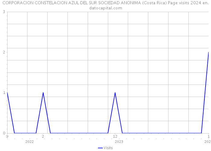 CORPORACION CONSTELACION AZUL DEL SUR SOCIEDAD ANONIMA (Costa Rica) Page visits 2024 