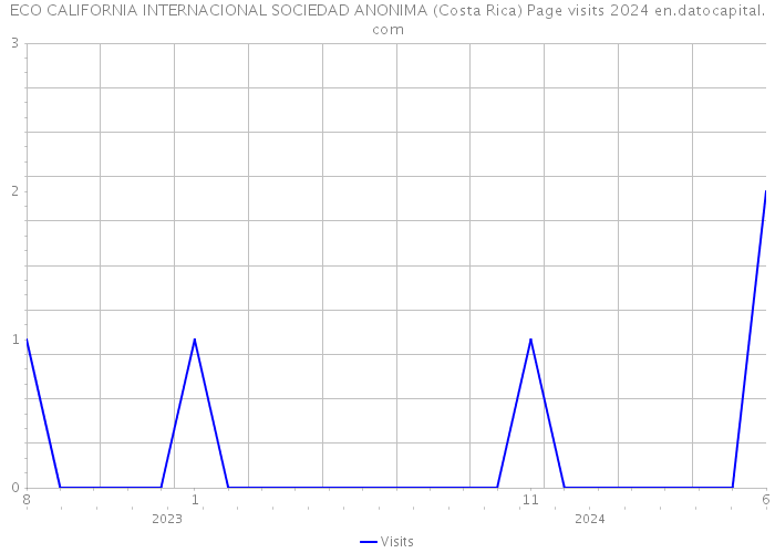 ECO CALIFORNIA INTERNACIONAL SOCIEDAD ANONIMA (Costa Rica) Page visits 2024 