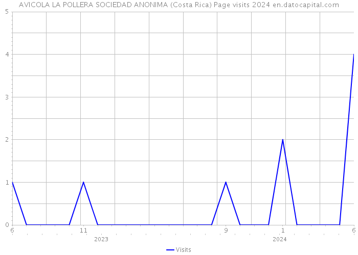 AVICOLA LA POLLERA SOCIEDAD ANONIMA (Costa Rica) Page visits 2024 