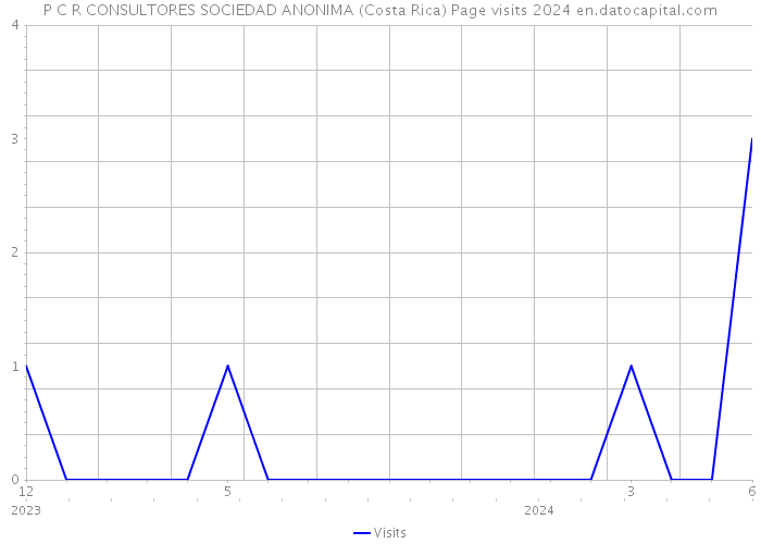 P C R CONSULTORES SOCIEDAD ANONIMA (Costa Rica) Page visits 2024 