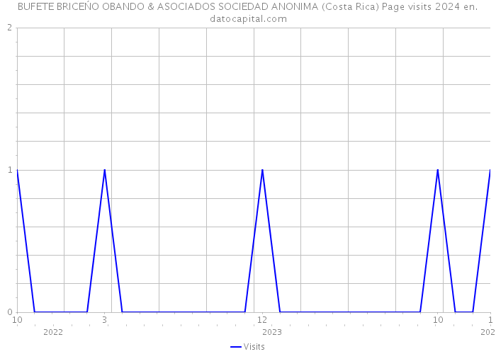 BUFETE BRICEŃO OBANDO & ASOCIADOS SOCIEDAD ANONIMA (Costa Rica) Page visits 2024 
