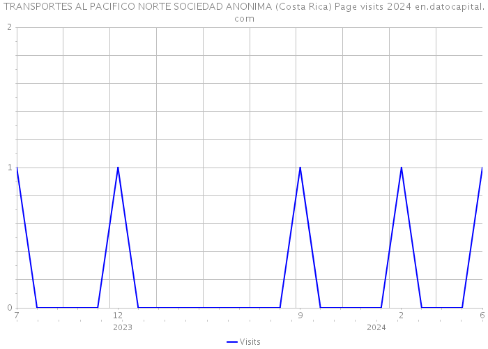 TRANSPORTES AL PACIFICO NORTE SOCIEDAD ANONIMA (Costa Rica) Page visits 2024 