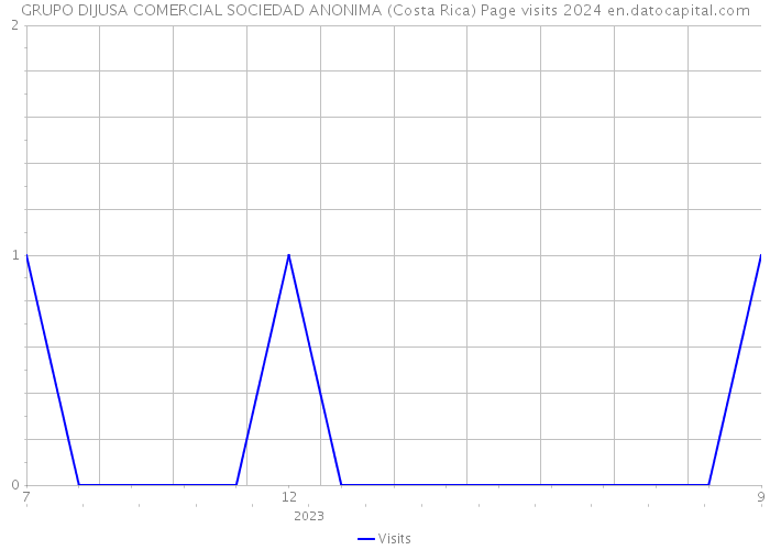 GRUPO DIJUSA COMERCIAL SOCIEDAD ANONIMA (Costa Rica) Page visits 2024 