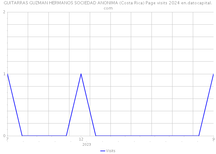 GUITARRAS GUZMAN HERMANOS SOCIEDAD ANONIMA (Costa Rica) Page visits 2024 