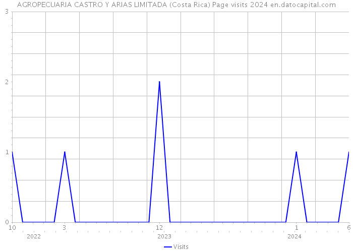 AGROPECUARIA CASTRO Y ARIAS LIMITADA (Costa Rica) Page visits 2024 