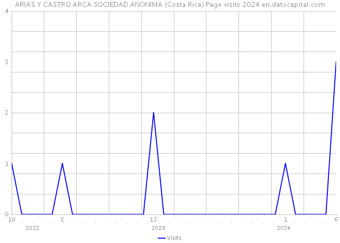 ARIAS Y CASTRO ARCA SOCIEDAD ANONIMA (Costa Rica) Page visits 2024 