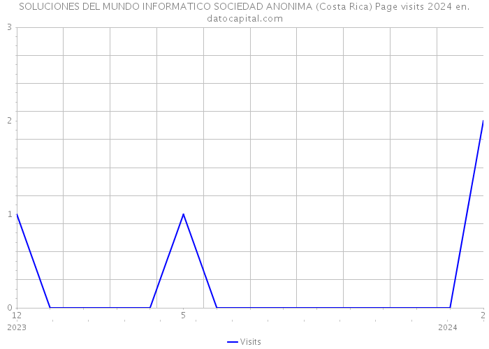SOLUCIONES DEL MUNDO INFORMATICO SOCIEDAD ANONIMA (Costa Rica) Page visits 2024 