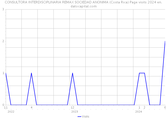 CONSULTORA INTERDISCIPLINARIA REMAX SOCIEDAD ANONIMA (Costa Rica) Page visits 2024 