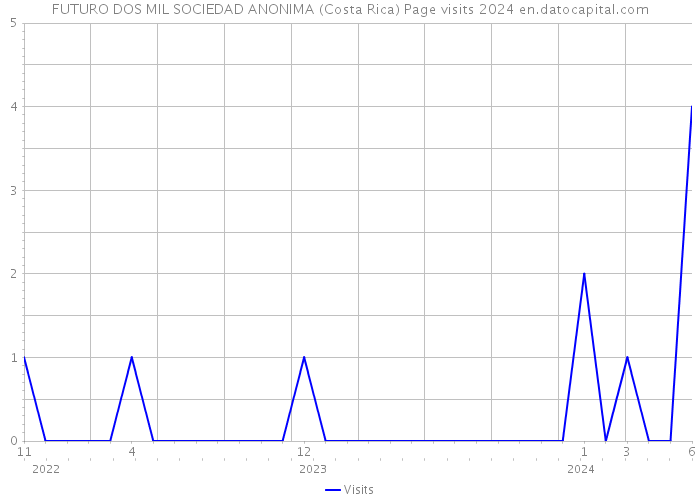 FUTURO DOS MIL SOCIEDAD ANONIMA (Costa Rica) Page visits 2024 