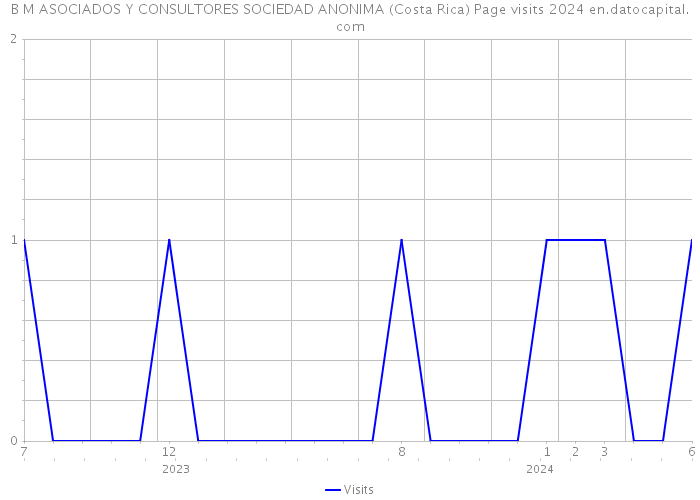 B M ASOCIADOS Y CONSULTORES SOCIEDAD ANONIMA (Costa Rica) Page visits 2024 