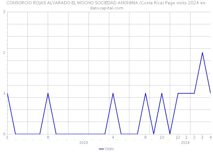 CONSORCIO ROJAS ALVARADO EL MOCHO SOCIEDAD ANONIMA (Costa Rica) Page visits 2024 
