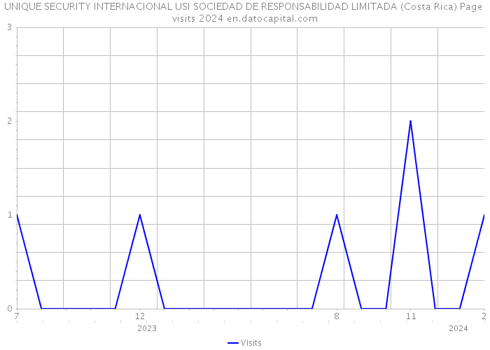 UNIQUE SECURITY INTERNACIONAL USI SOCIEDAD DE RESPONSABILIDAD LIMITADA (Costa Rica) Page visits 2024 