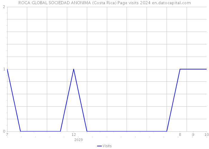 ROCA GLOBAL SOCIEDAD ANONIMA (Costa Rica) Page visits 2024 