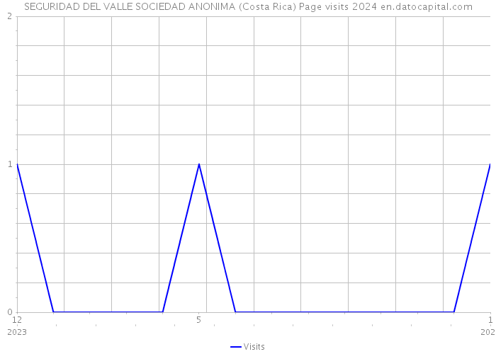 SEGURIDAD DEL VALLE SOCIEDAD ANONIMA (Costa Rica) Page visits 2024 