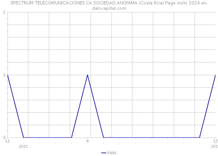 SPECTRUM TELECOMUNICACIONES CA SOCIEDAD ANONIMA (Costa Rica) Page visits 2024 