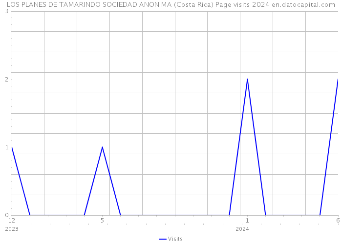 LOS PLANES DE TAMARINDO SOCIEDAD ANONIMA (Costa Rica) Page visits 2024 