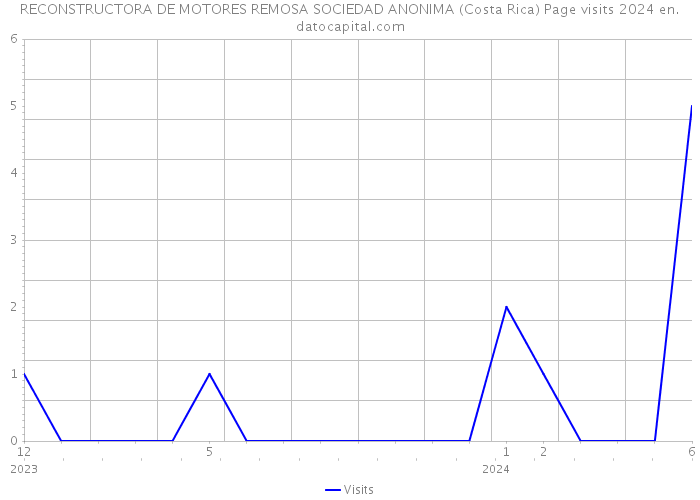 RECONSTRUCTORA DE MOTORES REMOSA SOCIEDAD ANONIMA (Costa Rica) Page visits 2024 