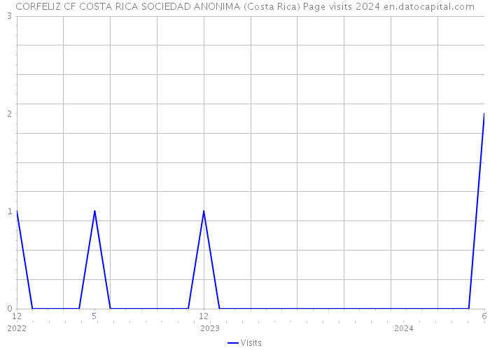 CORFELIZ CF COSTA RICA SOCIEDAD ANONIMA (Costa Rica) Page visits 2024 