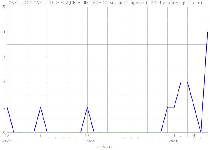 CASTILLO Y CASTILLO DE ALAJUELA LIMITADA (Costa Rica) Page visits 2024 