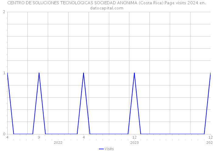 CENTRO DE SOLUCIONES TECNOLOGICAS SOCIEDAD ANONIMA (Costa Rica) Page visits 2024 