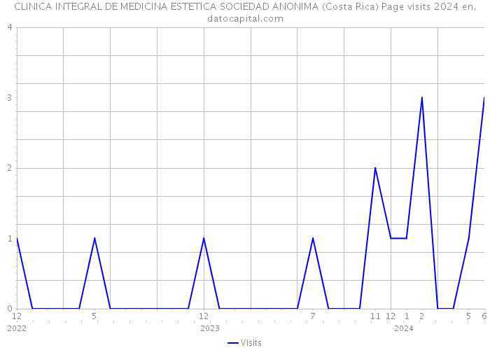CLINICA INTEGRAL DE MEDICINA ESTETICA SOCIEDAD ANONIMA (Costa Rica) Page visits 2024 