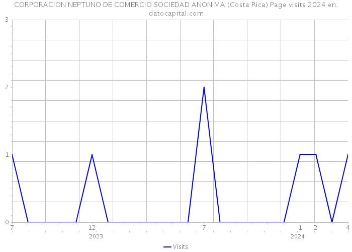 CORPORACION NEPTUNO DE COMERCIO SOCIEDAD ANONIMA (Costa Rica) Page visits 2024 