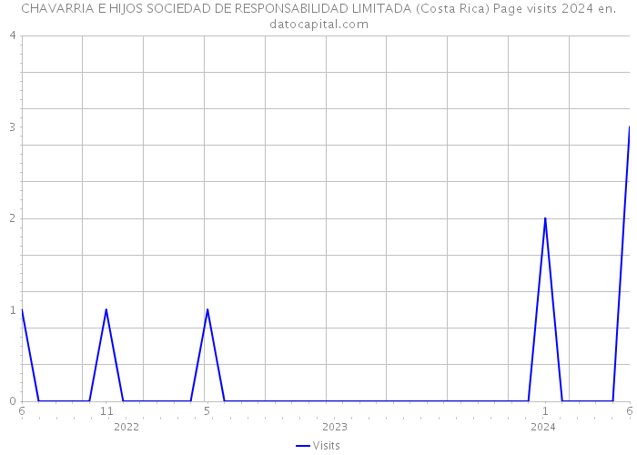 CHAVARRIA E HIJOS SOCIEDAD DE RESPONSABILIDAD LIMITADA (Costa Rica) Page visits 2024 