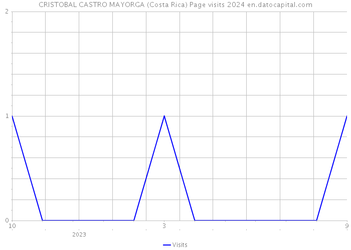 CRISTOBAL CASTRO MAYORGA (Costa Rica) Page visits 2024 