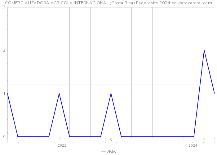 COMERCIALIZADORA AGRICOLA INTERNACIONAL (Costa Rica) Page visits 2024 