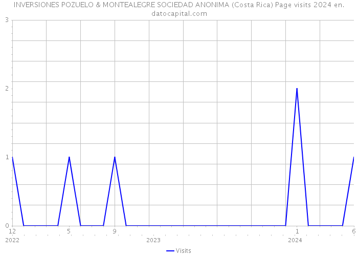 INVERSIONES POZUELO & MONTEALEGRE SOCIEDAD ANONIMA (Costa Rica) Page visits 2024 