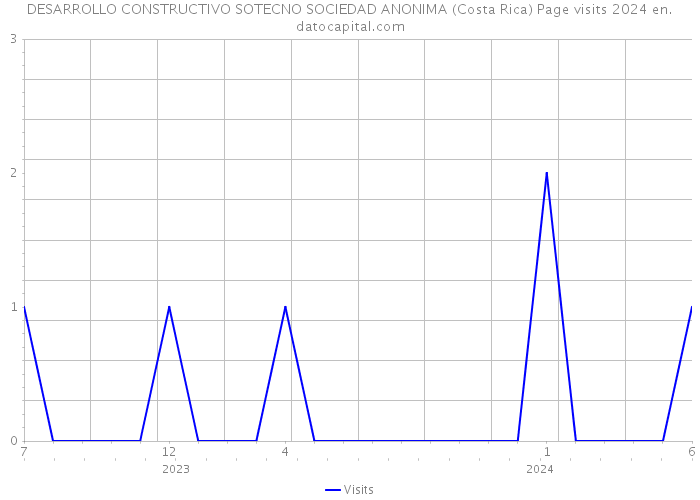 DESARROLLO CONSTRUCTIVO SOTECNO SOCIEDAD ANONIMA (Costa Rica) Page visits 2024 