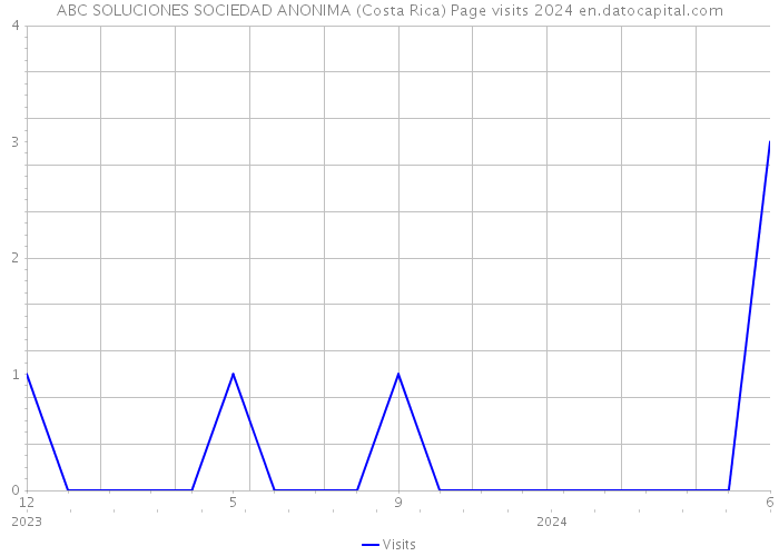 ABC SOLUCIONES SOCIEDAD ANONIMA (Costa Rica) Page visits 2024 