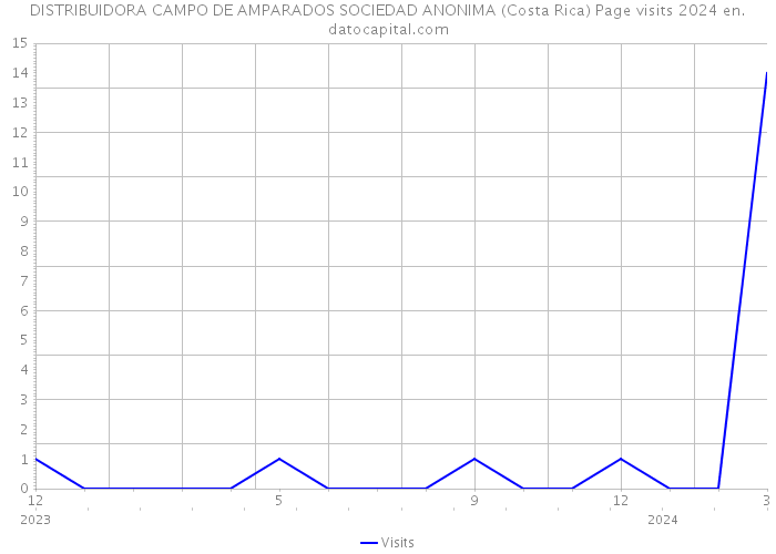 DISTRIBUIDORA CAMPO DE AMPARADOS SOCIEDAD ANONIMA (Costa Rica) Page visits 2024 