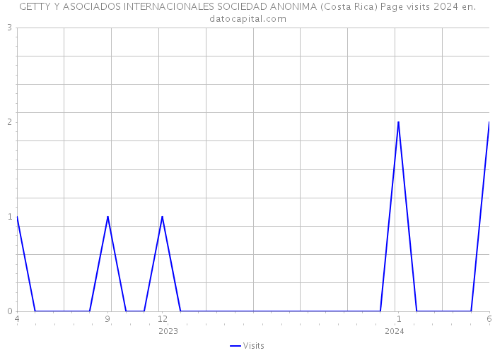 GETTY Y ASOCIADOS INTERNACIONALES SOCIEDAD ANONIMA (Costa Rica) Page visits 2024 
