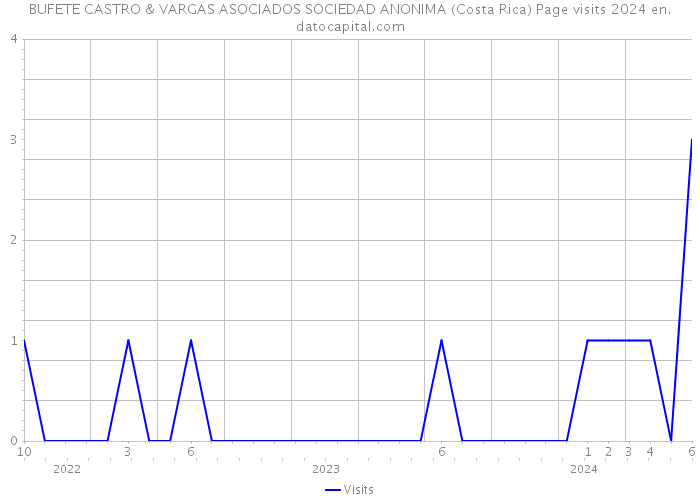 BUFETE CASTRO & VARGAS ASOCIADOS SOCIEDAD ANONIMA (Costa Rica) Page visits 2024 